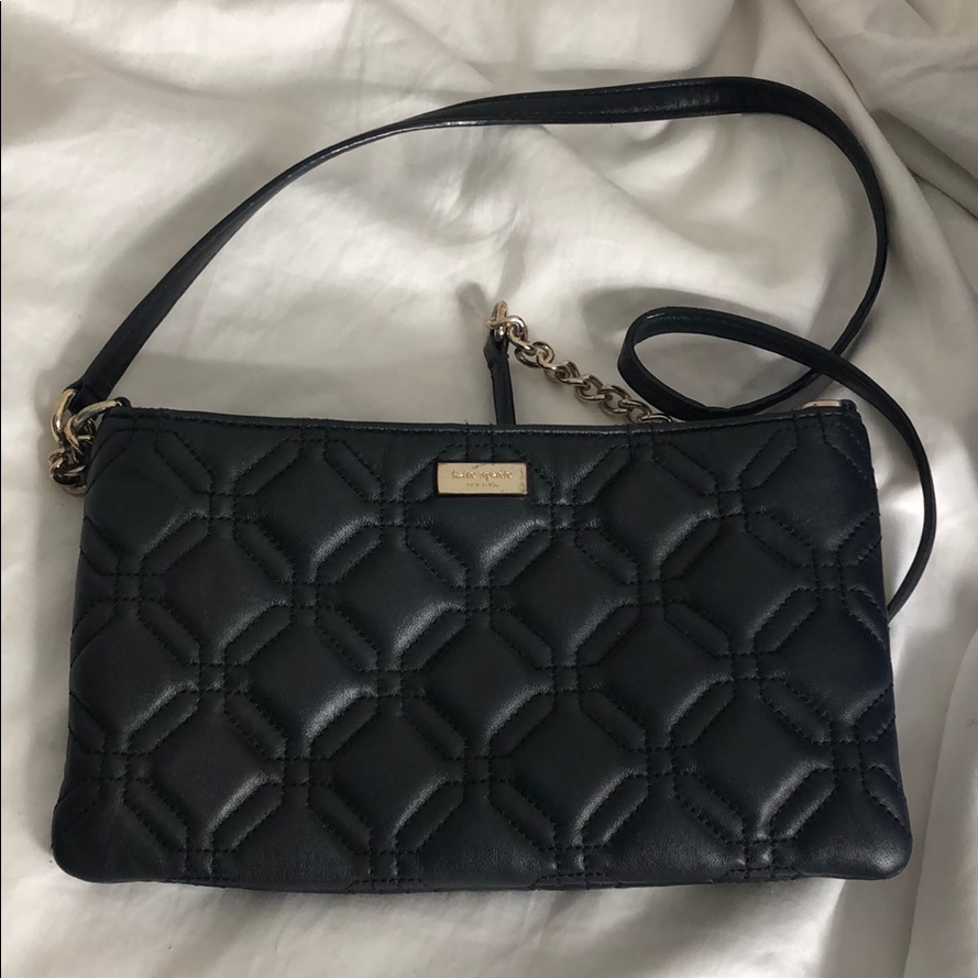 Kate Spade Black Quilted Leather Crossbody